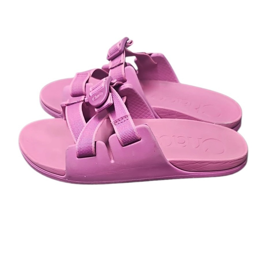 Chaco Chilos Slides Sandals Adjustable Straps Pin… - image 5